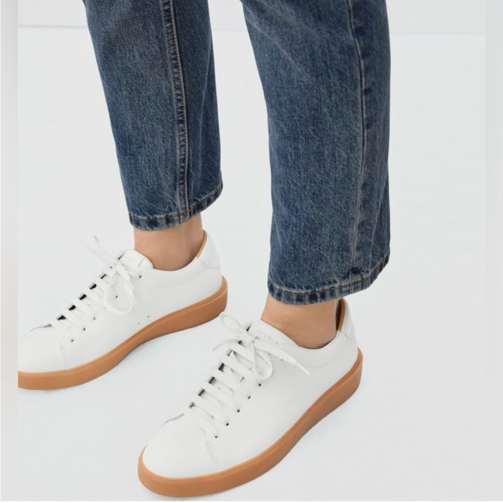 Everlane White Re-Leather Sneaker